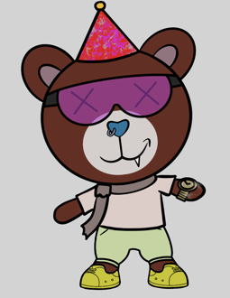 Best Polygon NFT Collection on Opensea - Jolly Teddy Party #3313