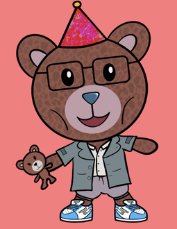 Best Polygon NFT Collection on Opensea - Jolly Teddy Party #6596